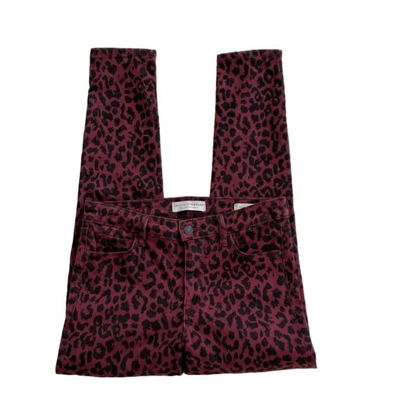 Social Standard by Sanctuary Jeans Cheetah Print Stretch Skinny Ankle Pants 4 - Picture 9 of 12